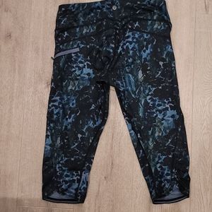 Lululemon Capri - Teal, Blue, Black